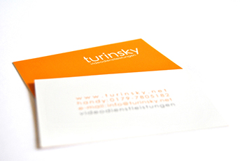 Visitenkarten für Turinsky.